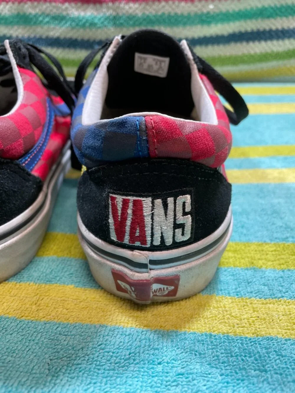Vans Old Skool OTW Rally Sneakers Shoes Mens Size 7 Checkered Multi Suede